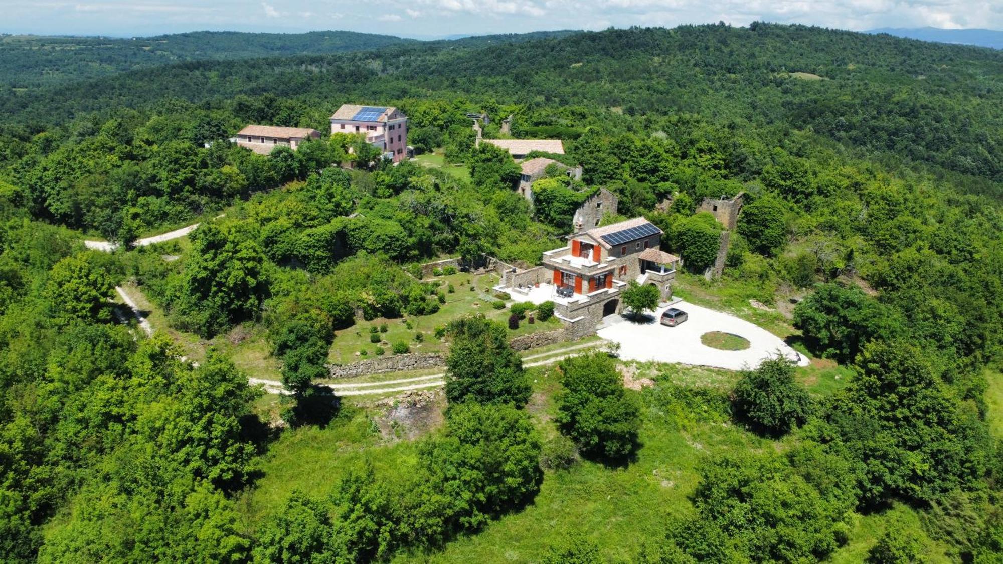 Вилла Casa Del Conte - Peaceful Hideaway In North Istria Грожнян Экстерьер фото