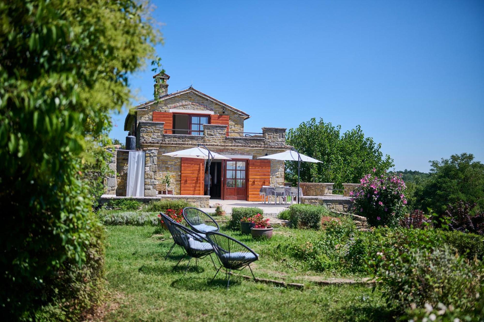 Вилла Casa Del Conte - Peaceful Hideaway In North Istria Грожнян Экстерьер фото